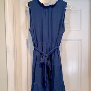 Navy Blue cotton dress